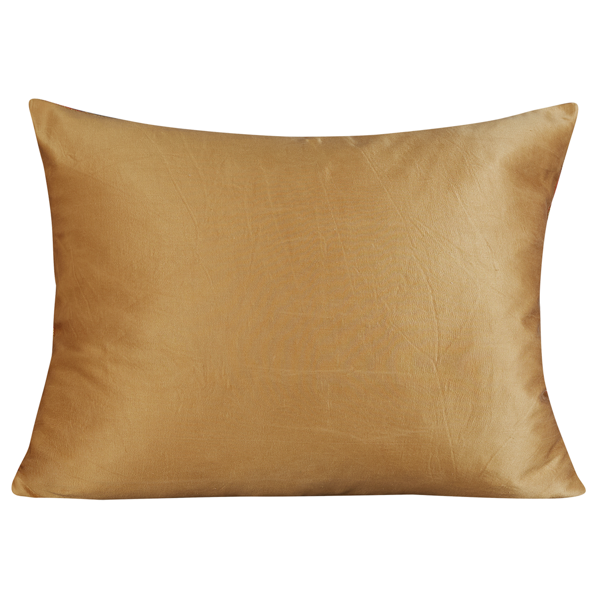Rectangular pomegranate and vine design suzani on apricot ground