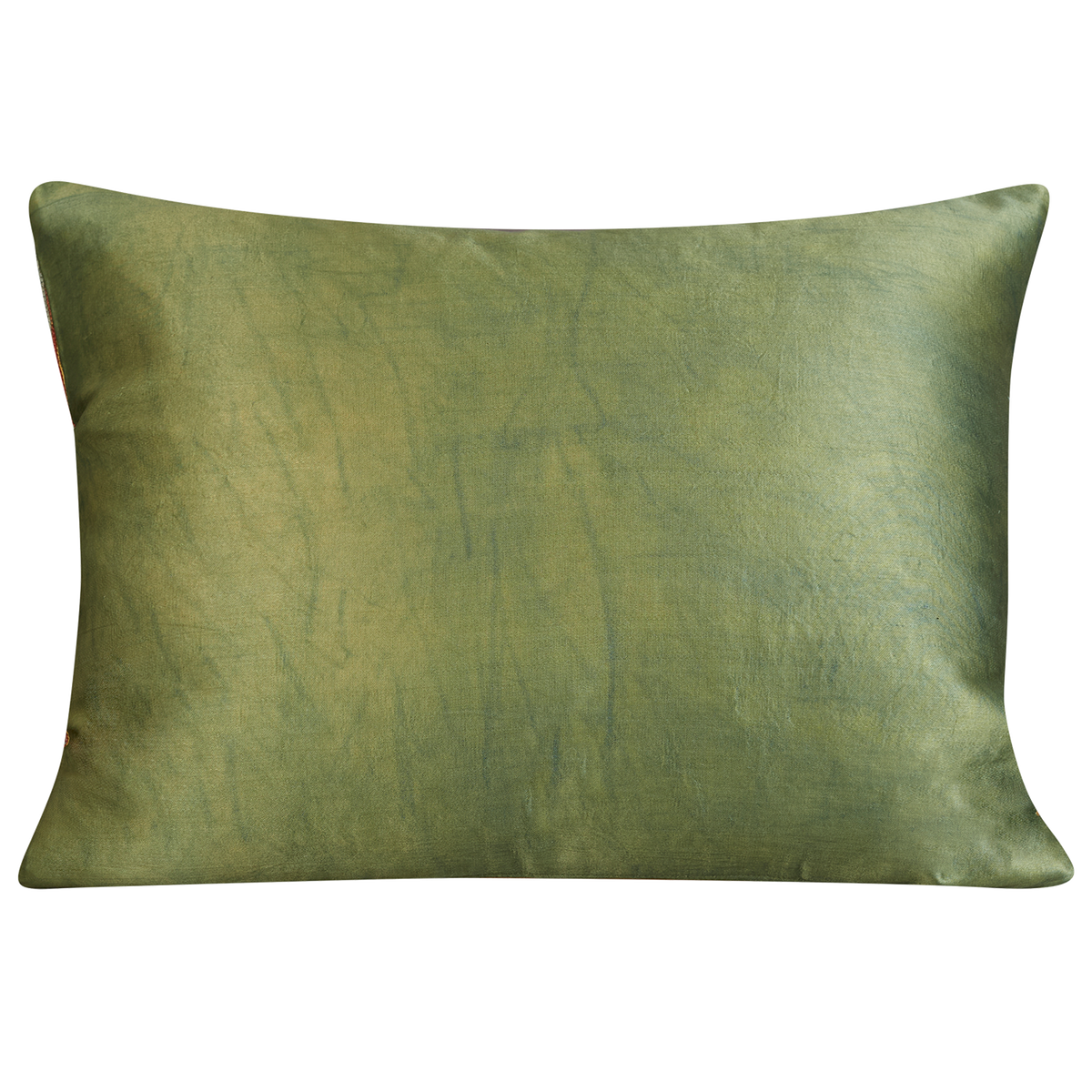 Rectangular paisley design suzani on gold/yellow ground