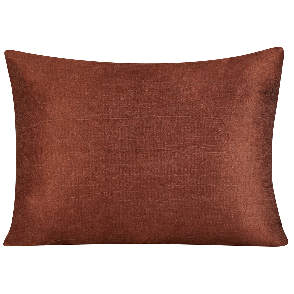 Rectangular red and blue paisley with vine design suzani on salmon pink ground
