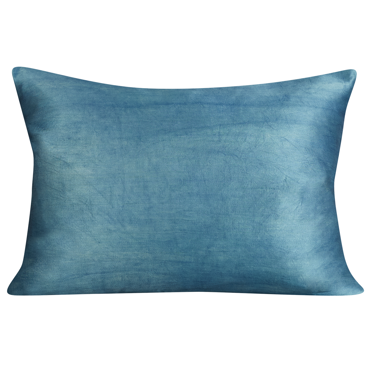 Rectangular olive/blue pomegranate design suzani on midnight blue ground