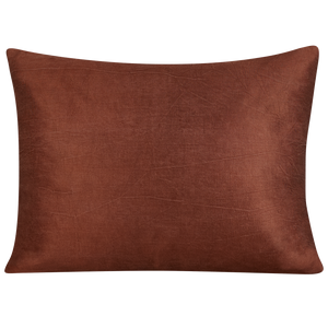 Rectangular aubergine/dusky violet paisley scrolling floral design suzani on coral ground