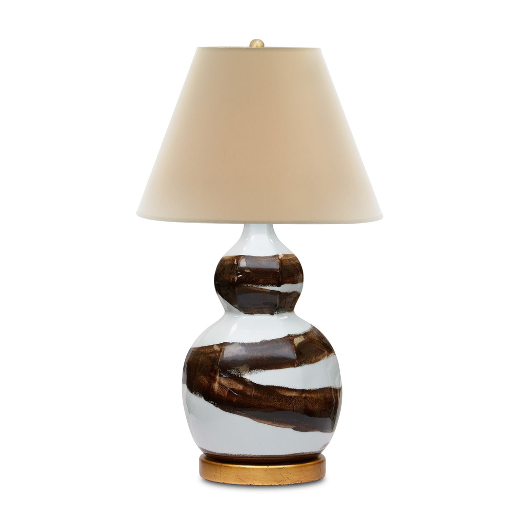 Small Brush Stroke Lamp (Brown) - JAMES Showroom