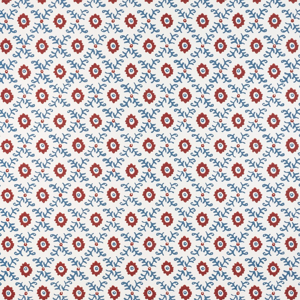 Folk Flower WP | TN - Red/Blue