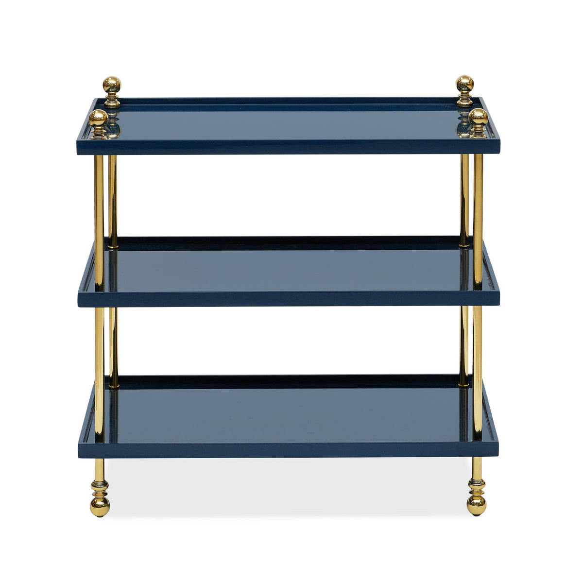Tiered Drinks Table (Marine Blue)