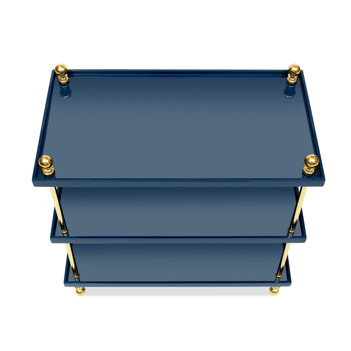 Tiered Drinks Table (Marine Blue)