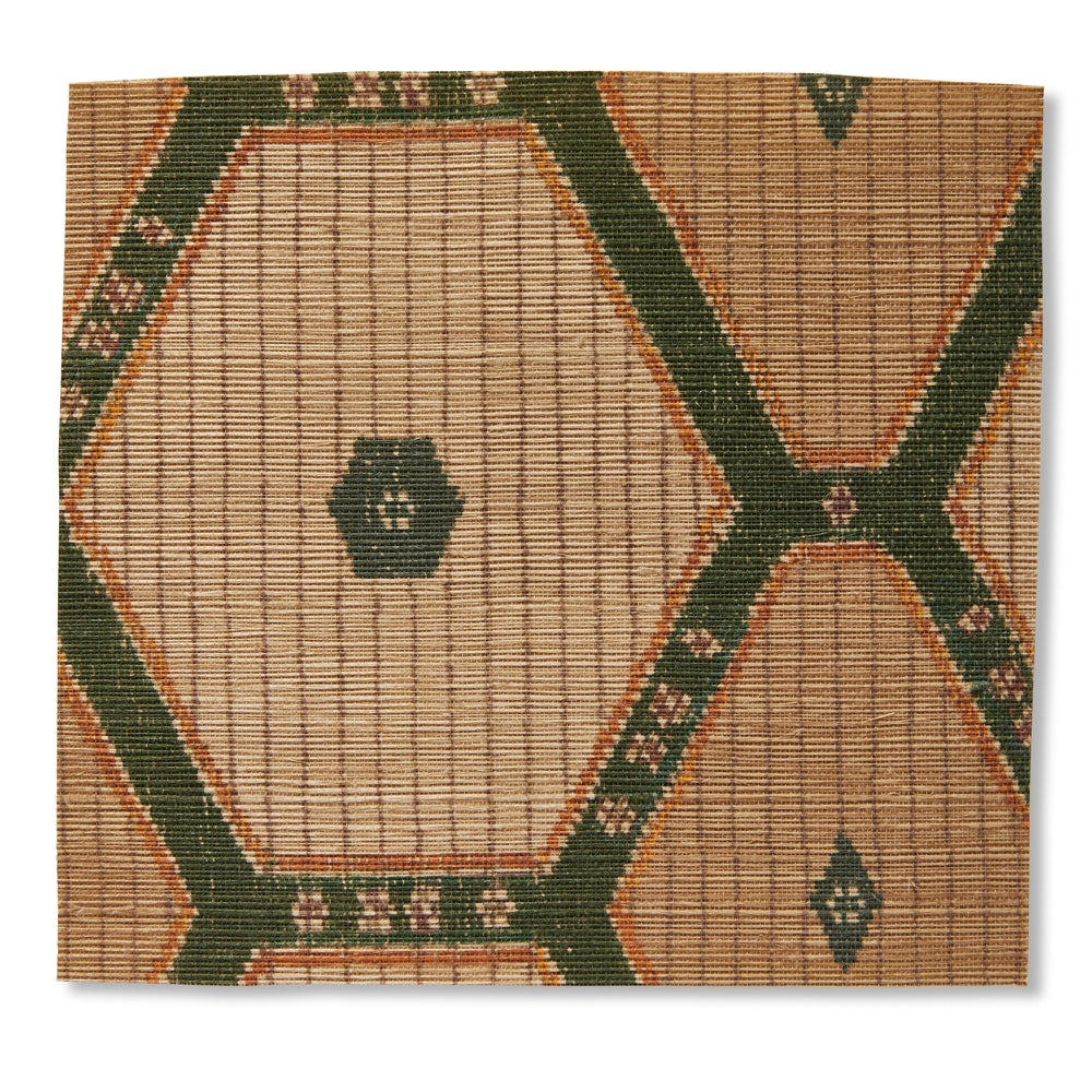 Tuareg Grasscloth | PDT - Green/Ochre