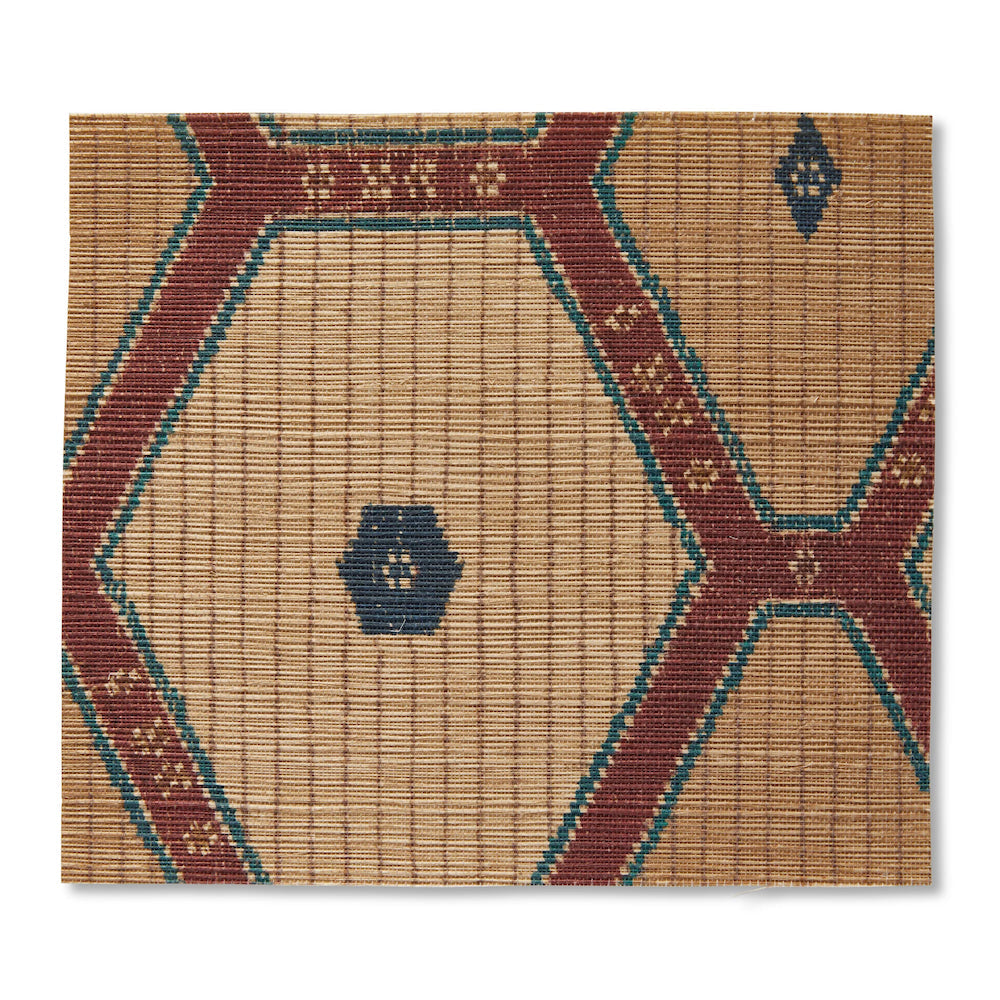 Tuareg Grasscloth | PDT - Madder/Blue