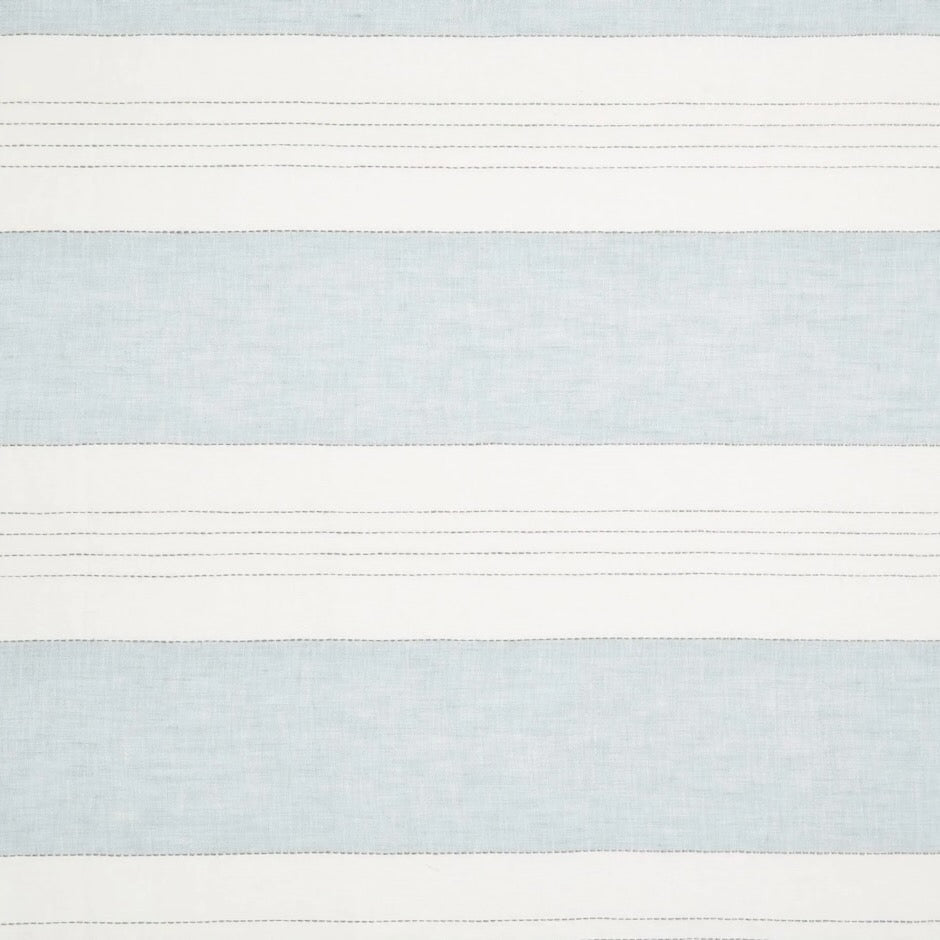 Broad Stripe Linen (Horizontal stripes)  | VOL - Parma Grey/ White