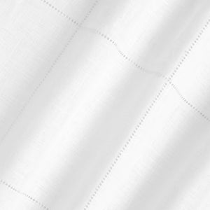 Drawn Thread - Hemstitch Check | VOL - Ivory White