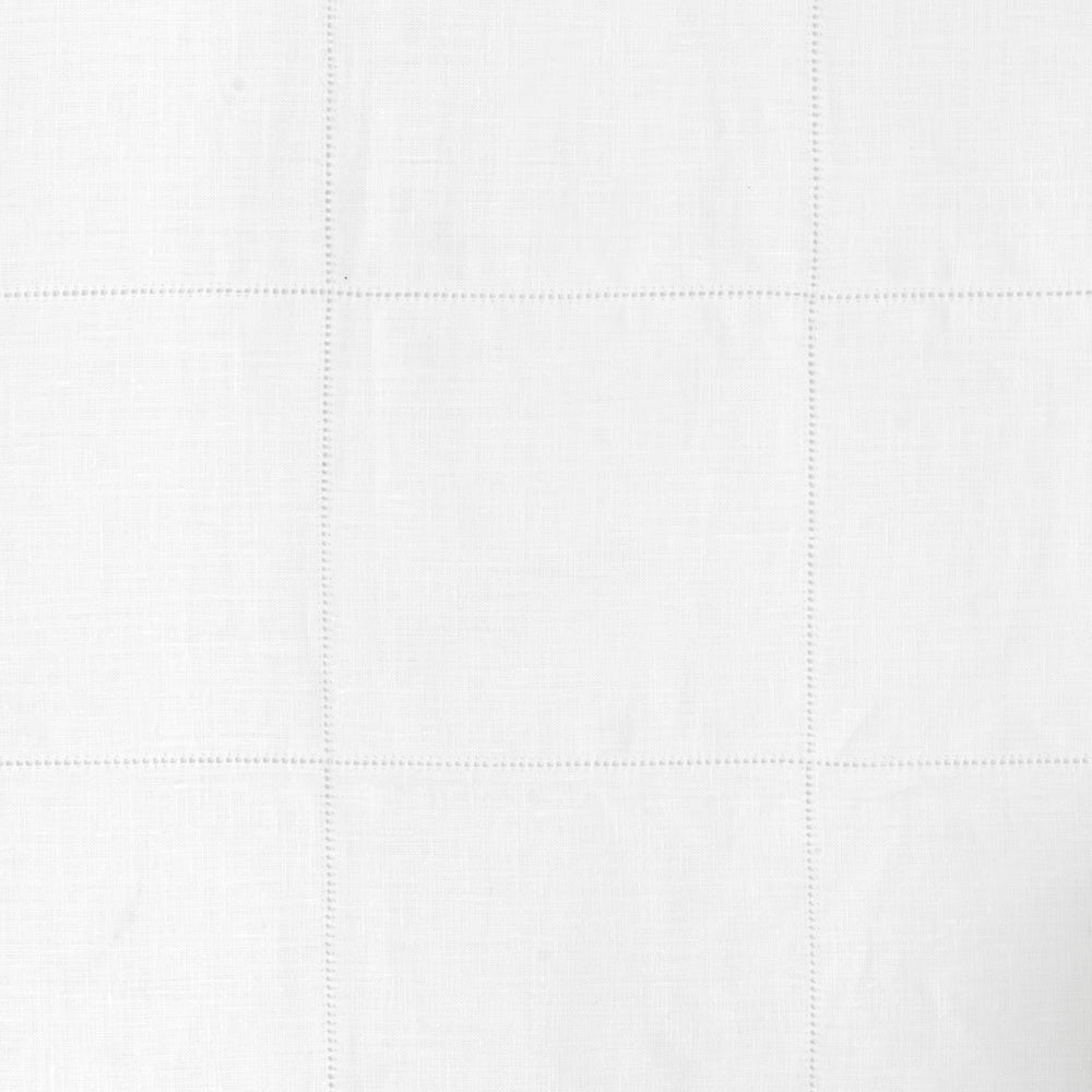 Drawn Thread - Hemstitch Check | VOL - Ivory White