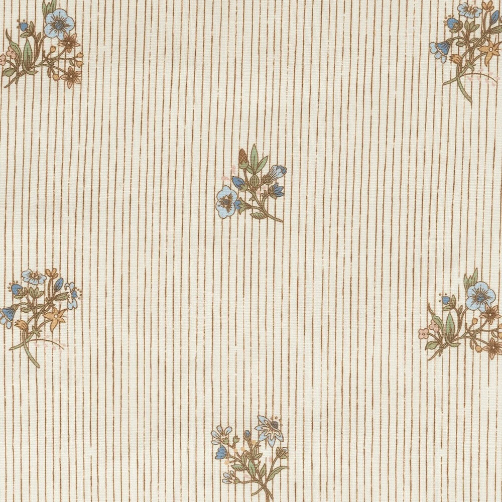 Flax & Field Posy Pinstripe WP (Paper-Backed) | VOL - Multi/Oyster
