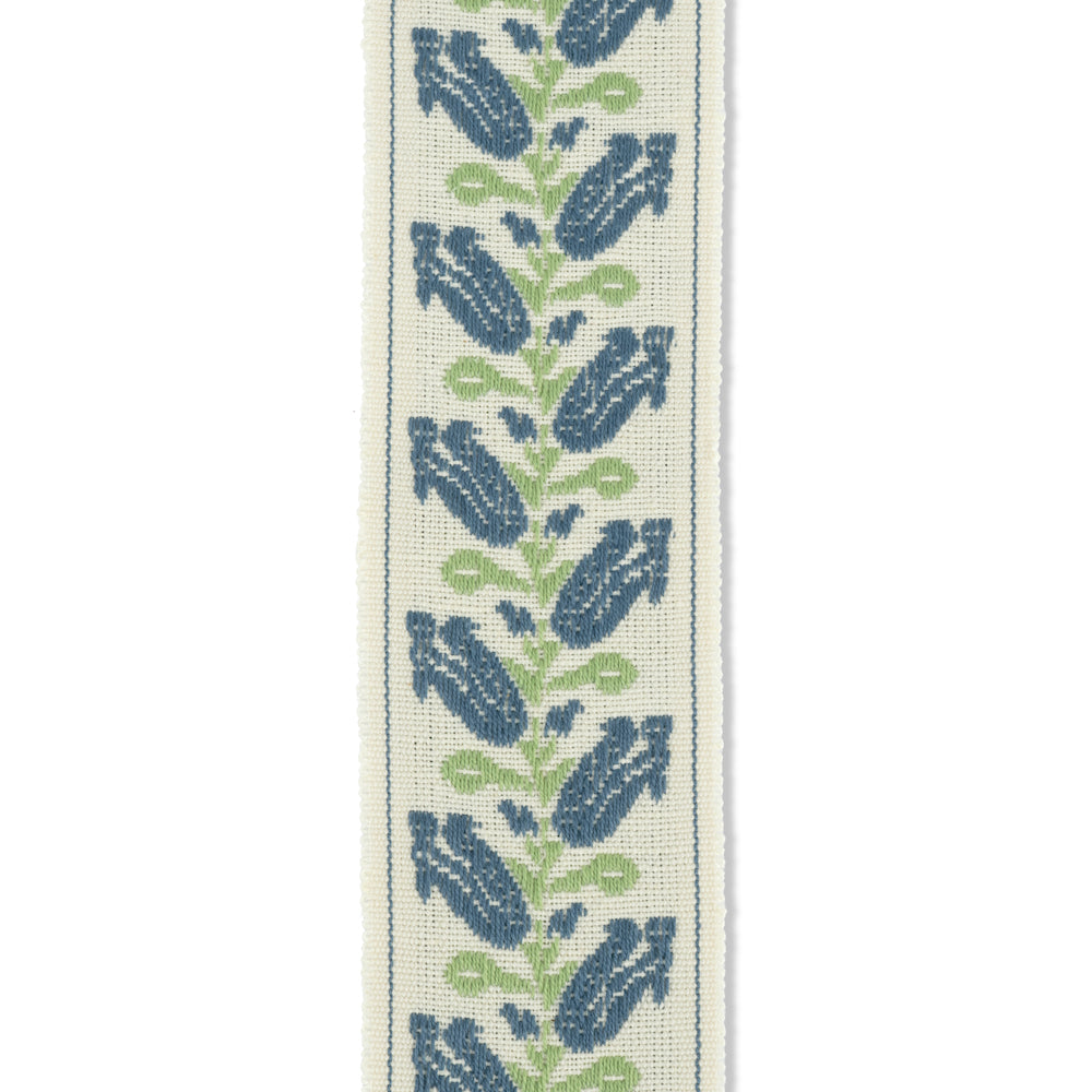 Folkloric Floral Braid | VOL - Delft Blue