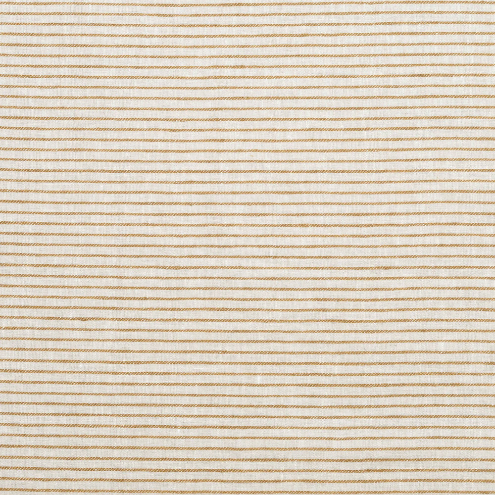 Textured Stripe Linen (Horizontal stripes) | VOL - Old Gold/Natural