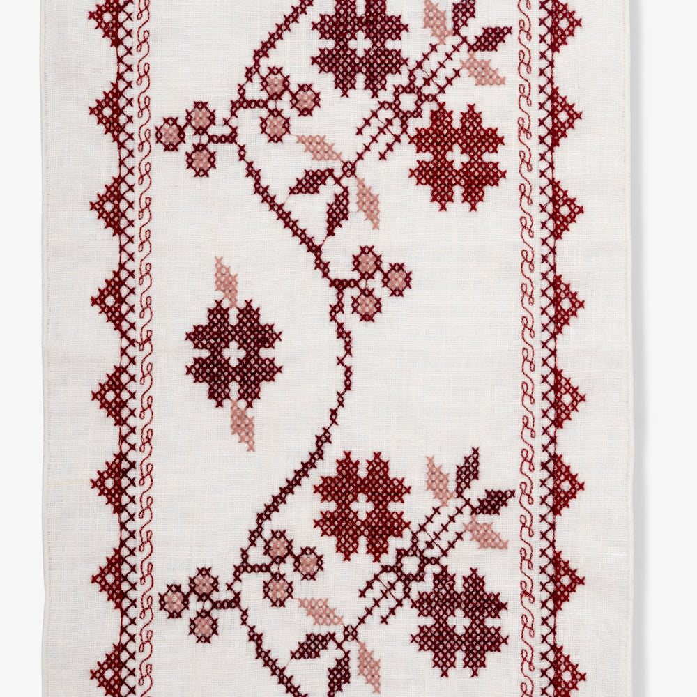 Natalia Garland Cross Stitch Braid Trim | VOL - Poppy