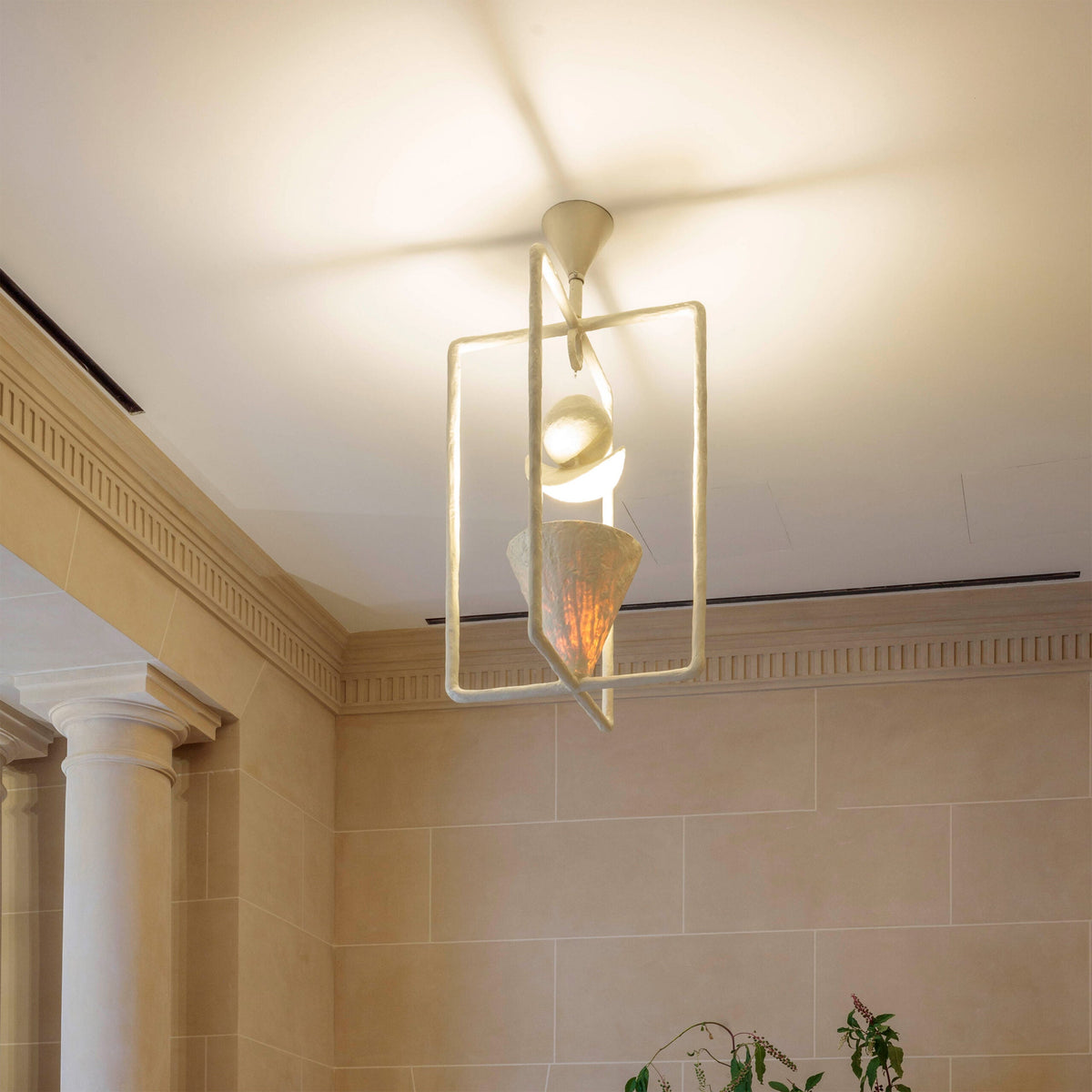 Luna Chandelier - White Plaster