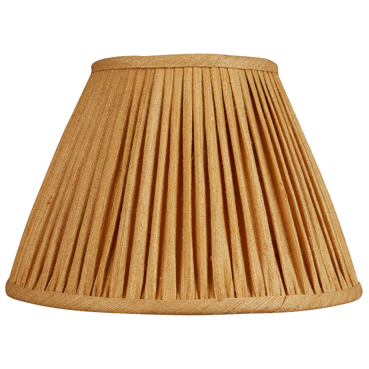 10 inch Yellow ochre French drum Mulberry lampshade with spider fitting