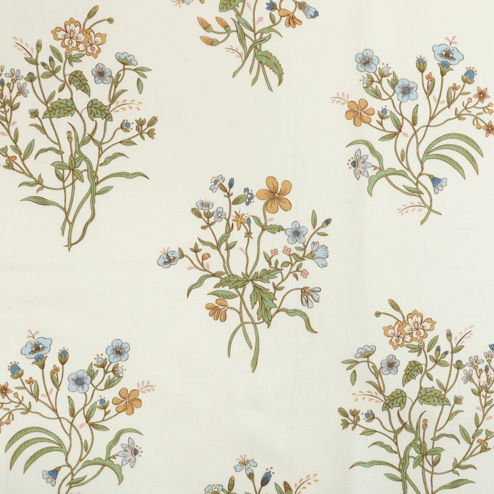 Flax and Field Flowers WP (Paper-Backed) | VOL - Multi/Oyster