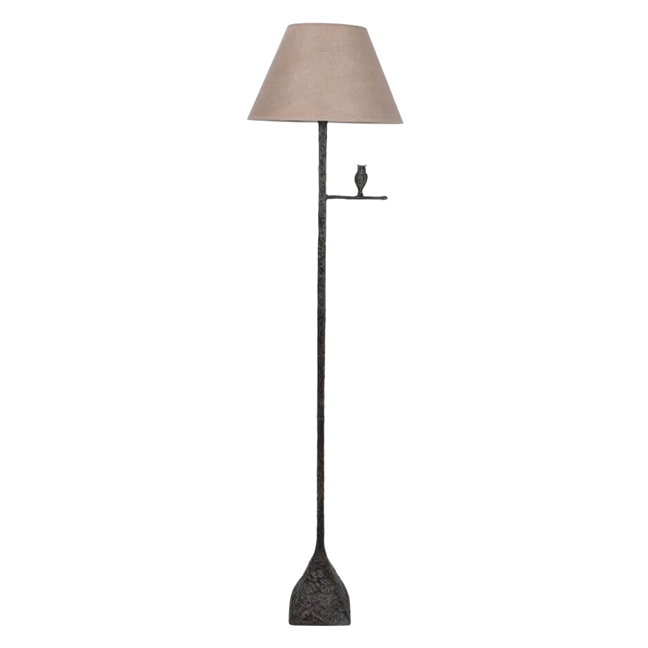 Bronze Owl Standing Lamp