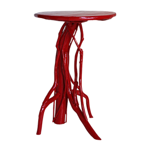 Stephan Side Table, Coral Red – LR