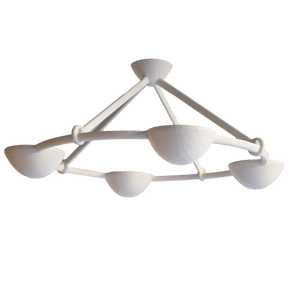 Elena Flush Mount - White Plaster