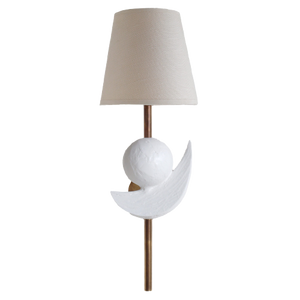 Luna Wall Light - Brass/White
