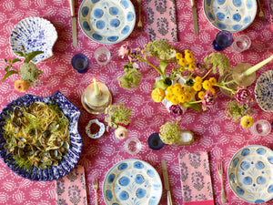 Pink Tulip Tablecloth