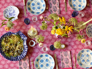 Blue Flower Dinner Plate