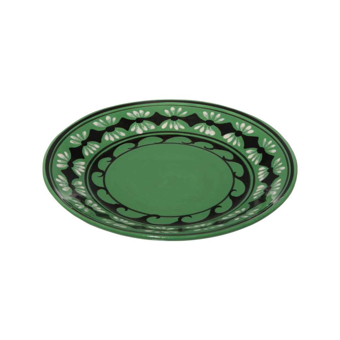 Gigi Green Dessert Plate