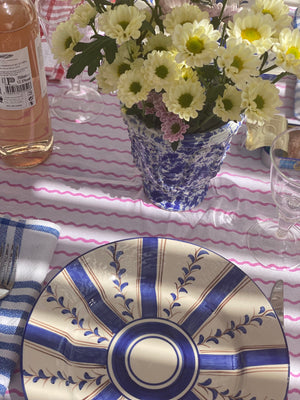 Blue Stripe Dinner Plate