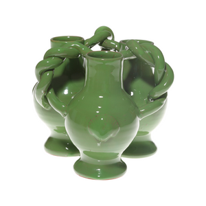 Green Trio Caracol Vase