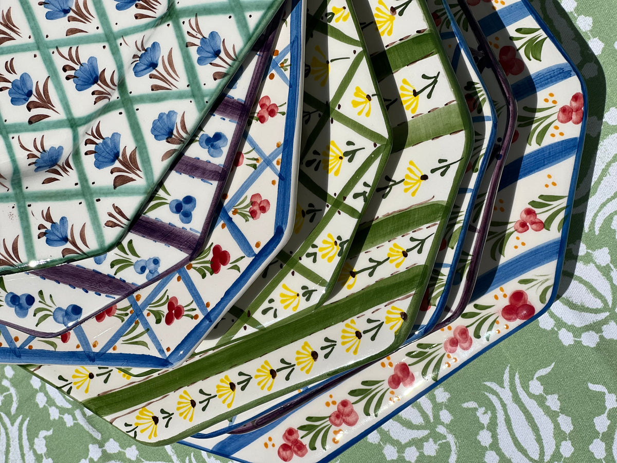 Chita Green and Yellow Platter Small