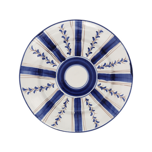 Blue Stripe Dinner Plate