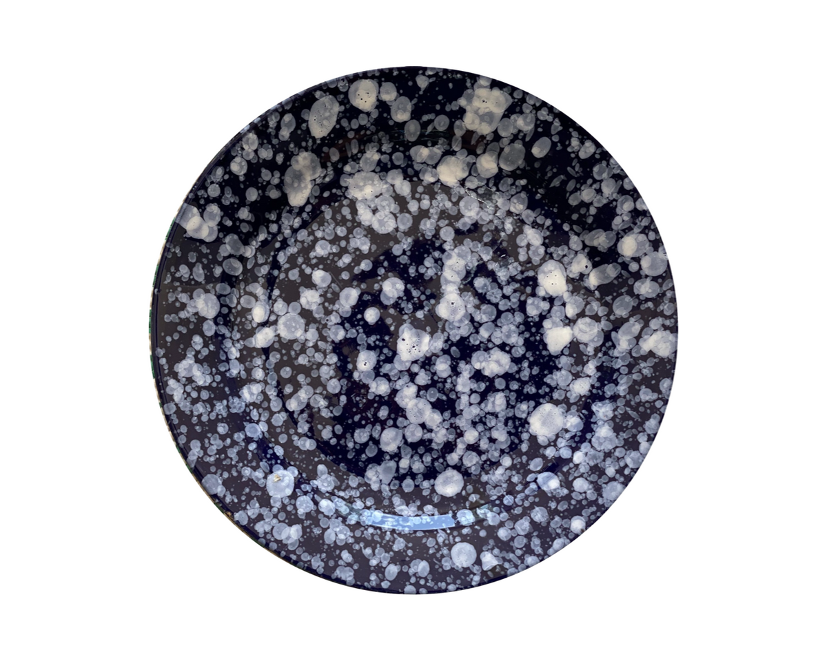 Cobalt Splatter Dinner Plate