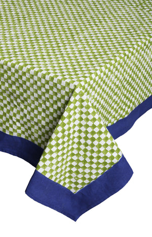 Green Check Tablecloth